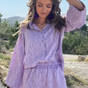 Alba | Blouse à Imprimé Détaillé – Élégance et Caractère