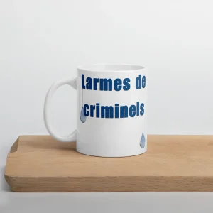 ☕ Mug Policier « Larmes de criminels » – Cadeau humour pour les forces de l&rsquo;ordre