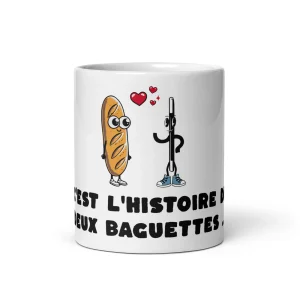 Mug “C’est l’histoire de deux baguettes…” 🥖✨